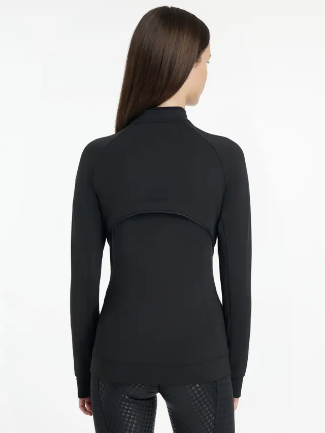 Aspen Brushed Zip Through Jacket Black (Size 36) - Afbeelding 2