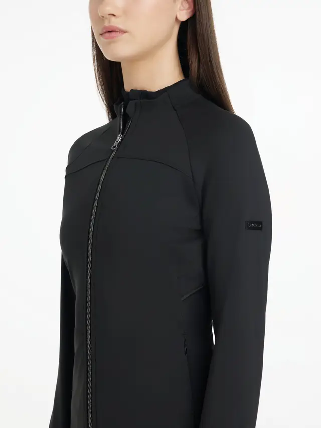 Aspen Brushed Zip Through Jacket Black (Size 36) - Afbeelding 3